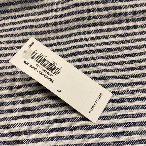 OLD NAVY Striped Waist Defined Faux Wrap Jumpsuit - Picture 10 of 13